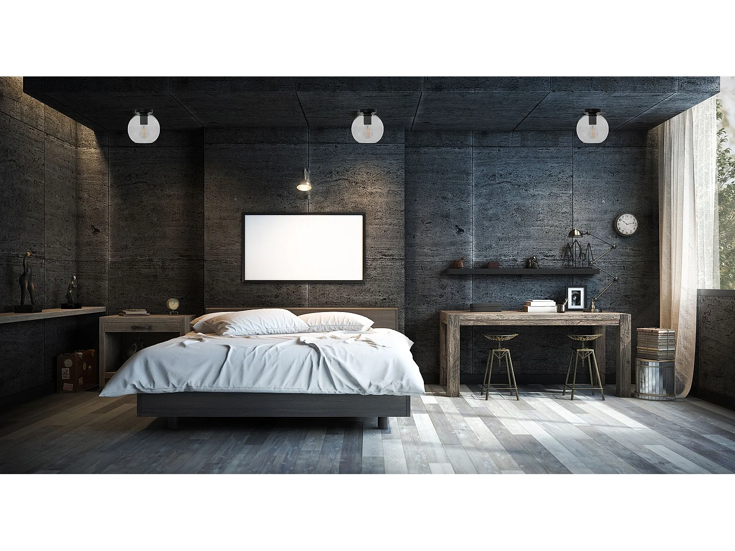 Lampe Toolight App1174-1W Black