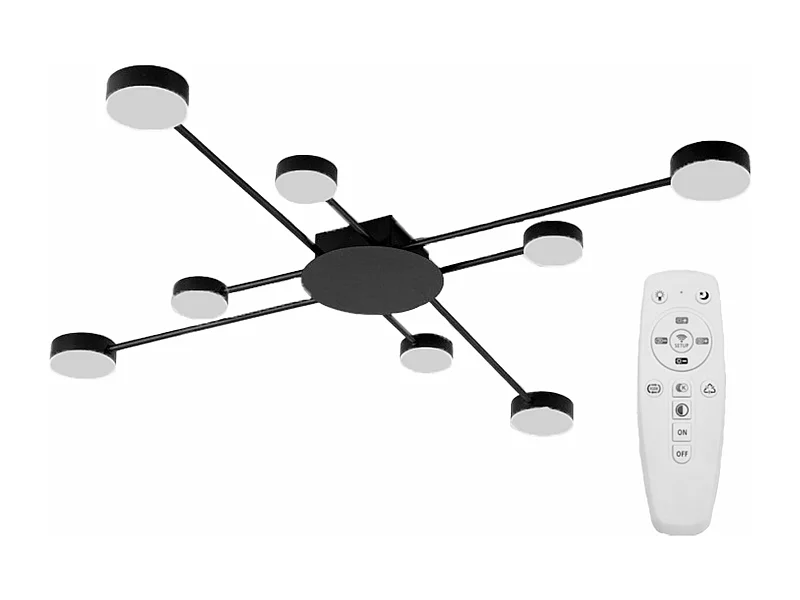 Lampe Toolight Led App523-8C Black