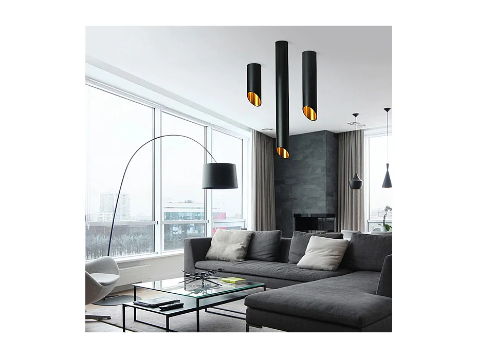 Lampe Toolight App571-1C 20Cm Black Gold