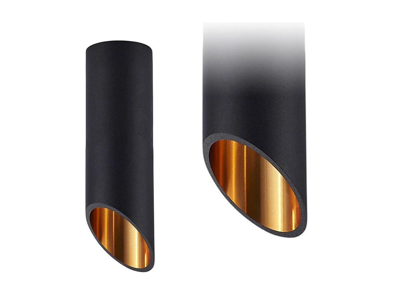 Toolight APP571-1C loftlampe sort guld 20X6X20CM
