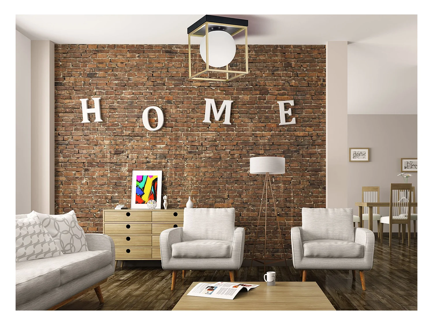 Deckenleuchte Toolight App1166-1C Gold