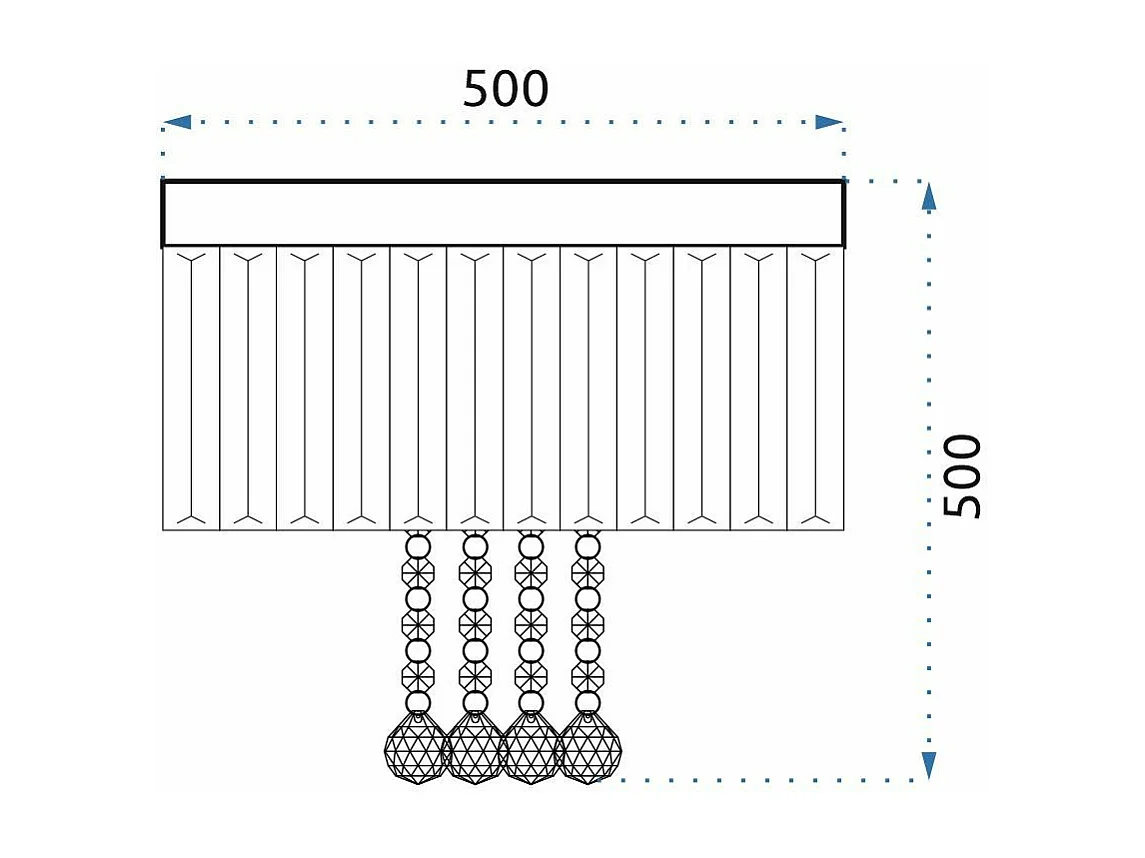 Lampe Toolight App781-9C Transparent