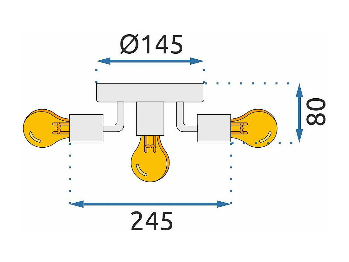 Lampe Toolight App707-5C Light Grey