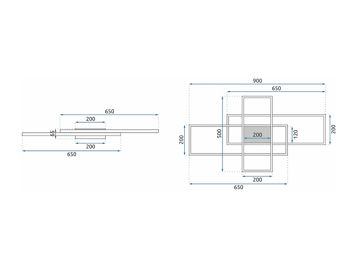 Plafonnière Toolight App660 White