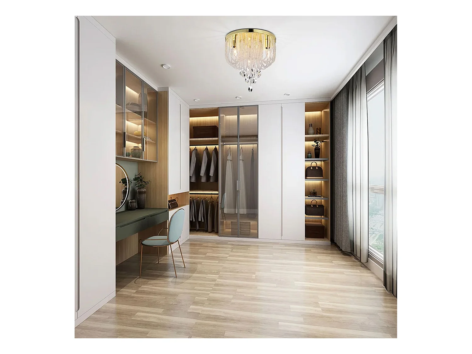 Lampe Toolight App1625-3C Chrome Gold