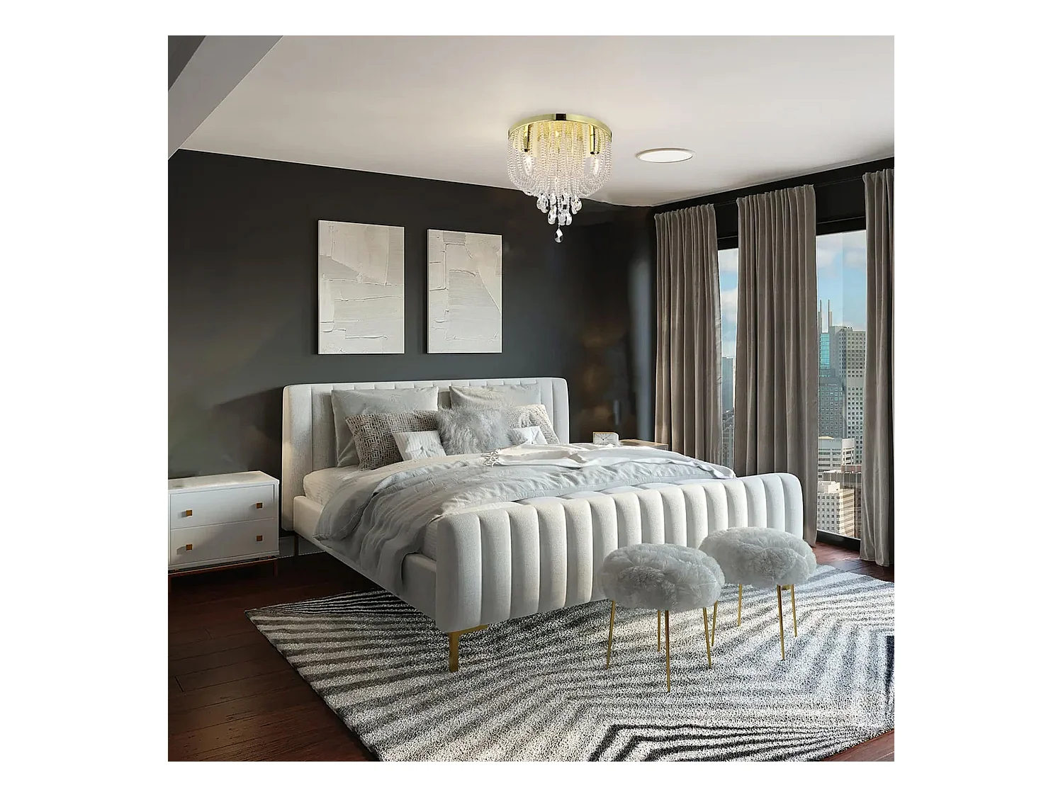 Lampe Toolight App1625-3C Chrome Gold