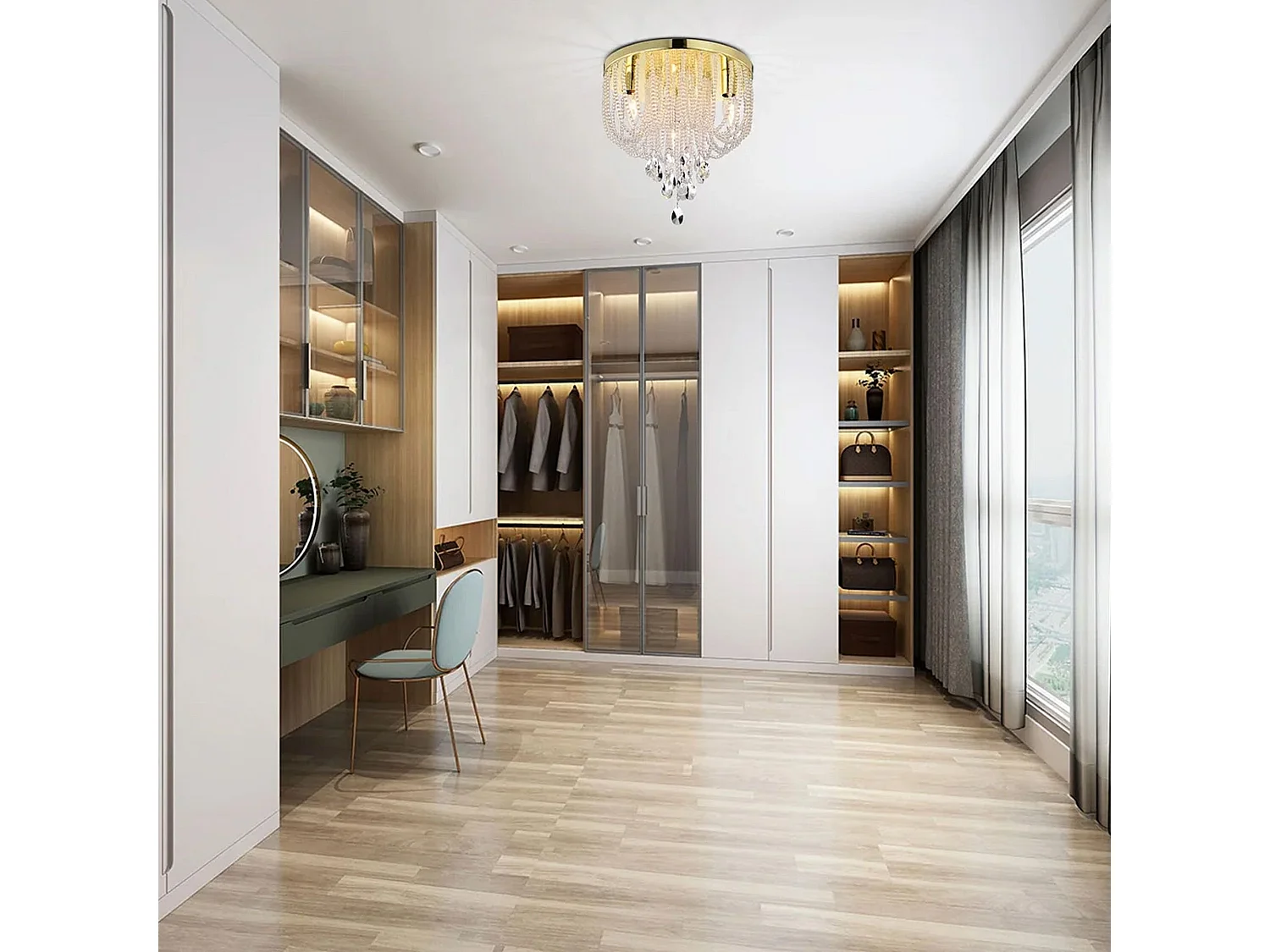 Plafonnière Toolight App1625-3C Chrome Gold