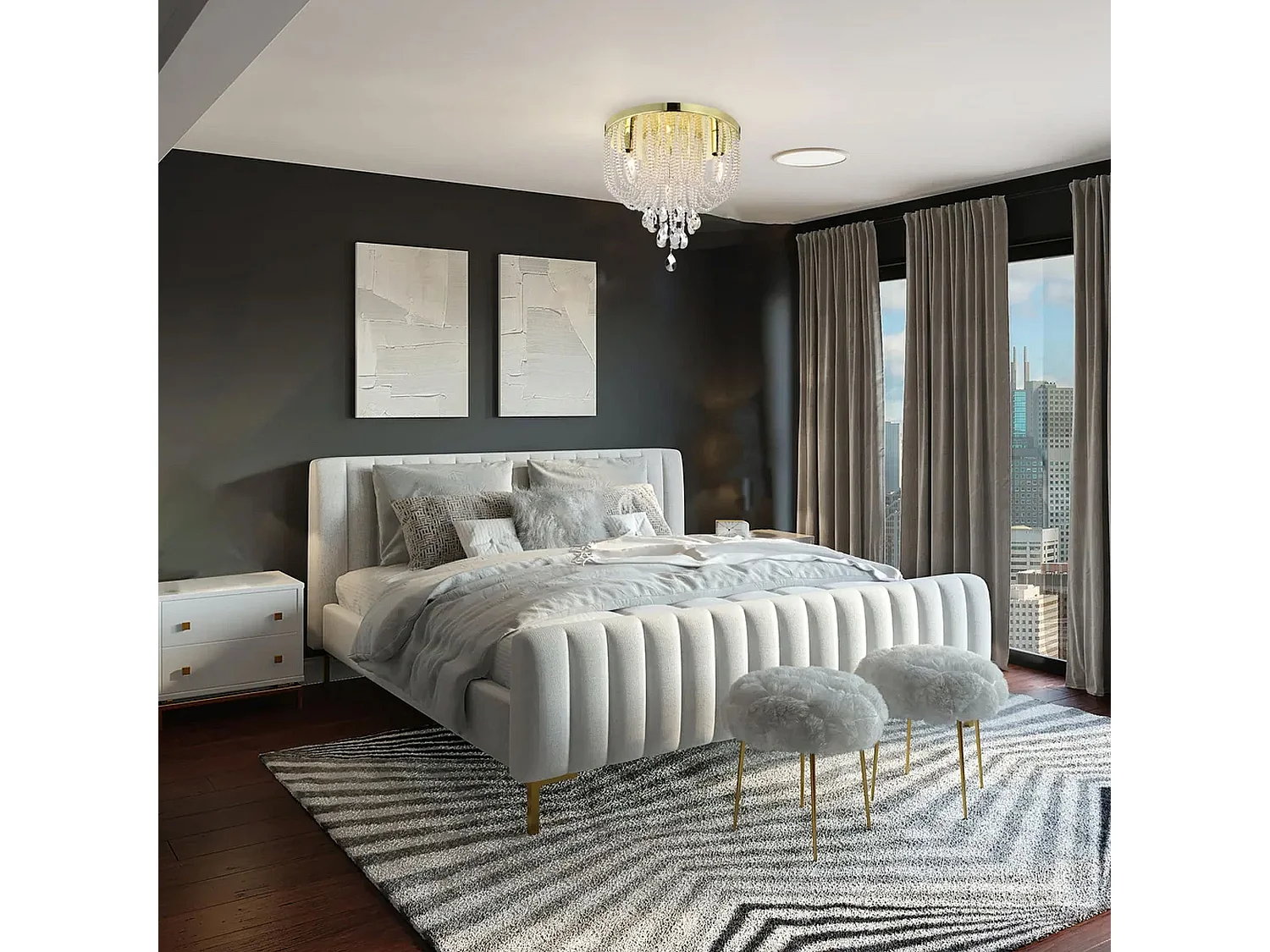 Plafonnière Toolight App1625-3C Chrome Gold