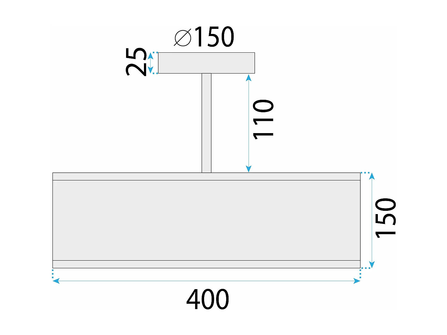 Lampe Toolight App1581-3C Black