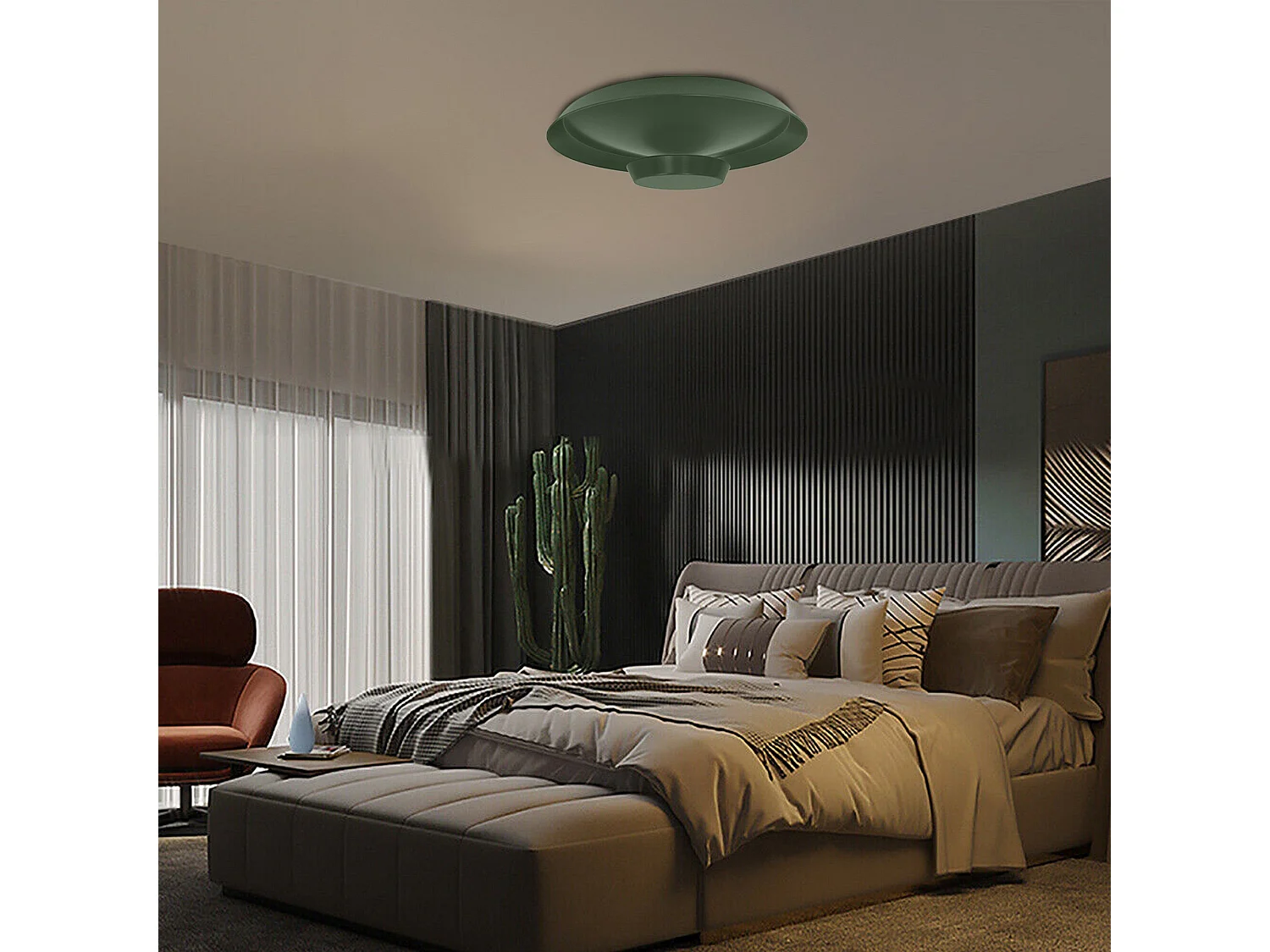 Toolight ceiling lamp LED APP1460 40CM Green