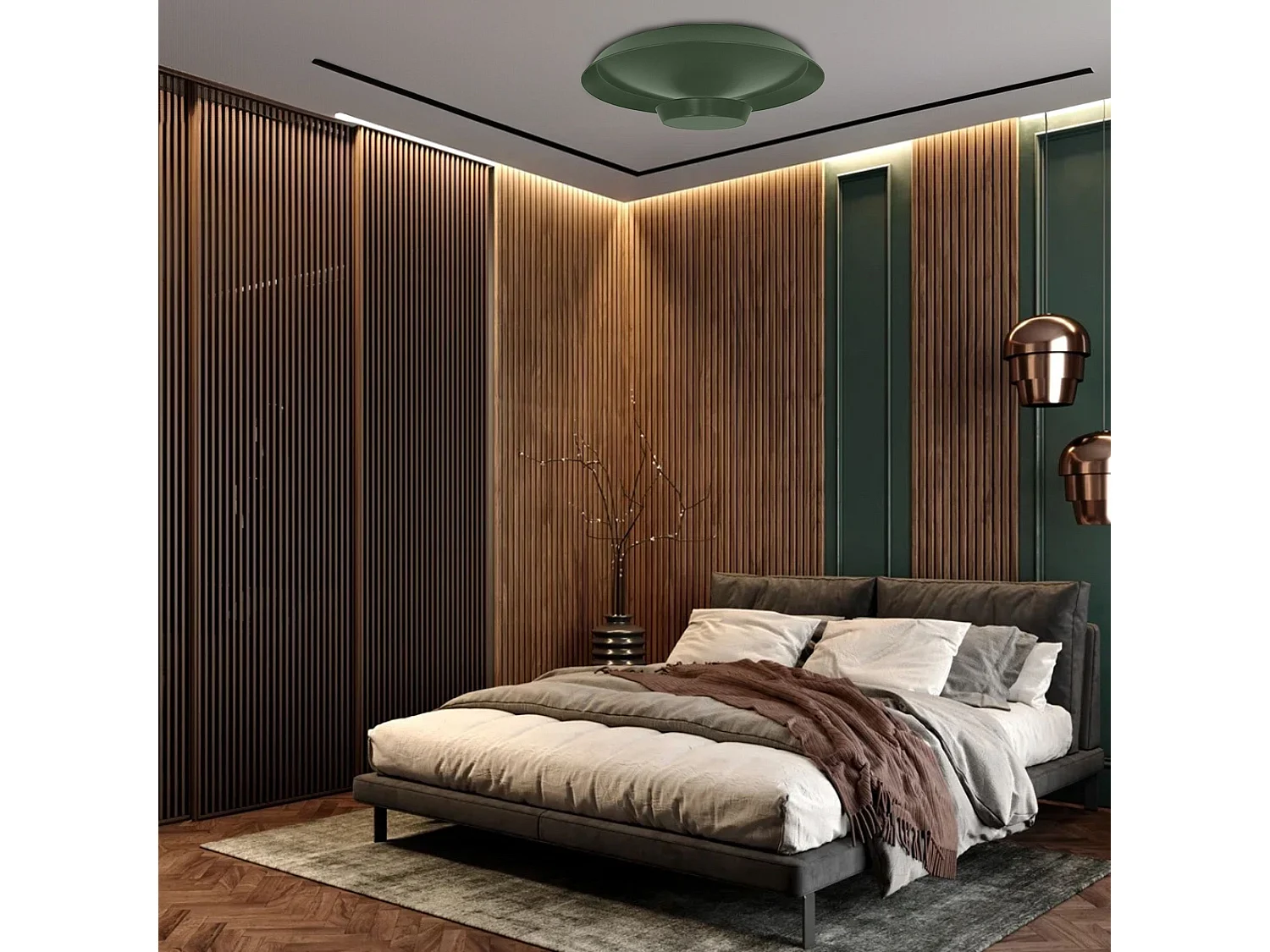 Toolight ceiling lamp LED APP1460 40CM Green