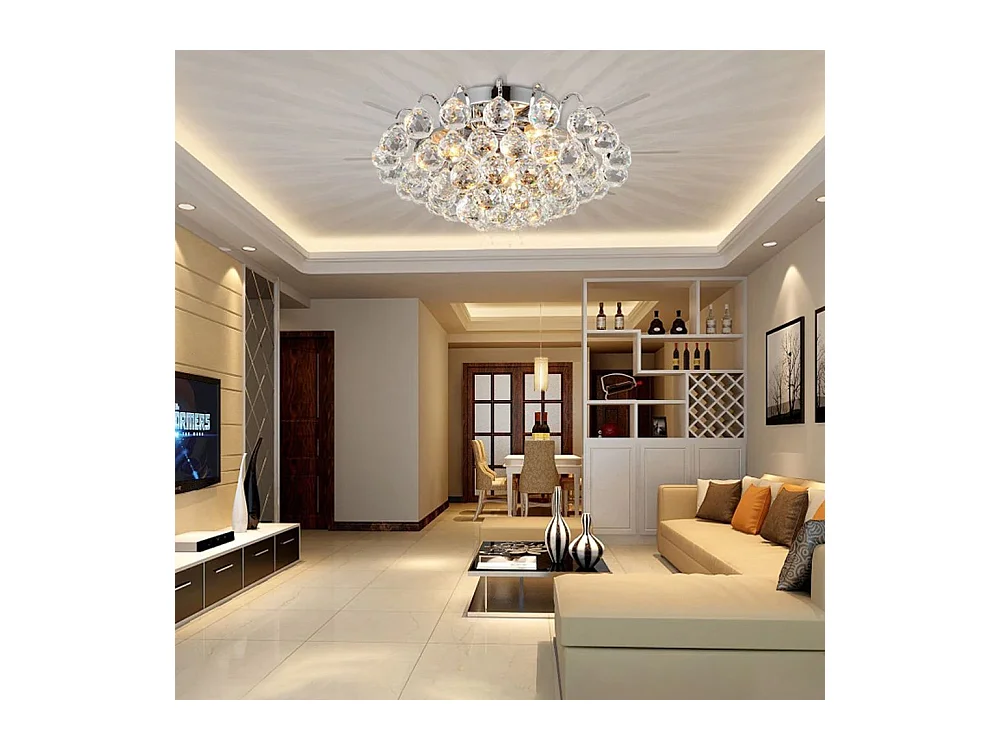 Lâmpada De Teto Toolight App783-3C Transparent