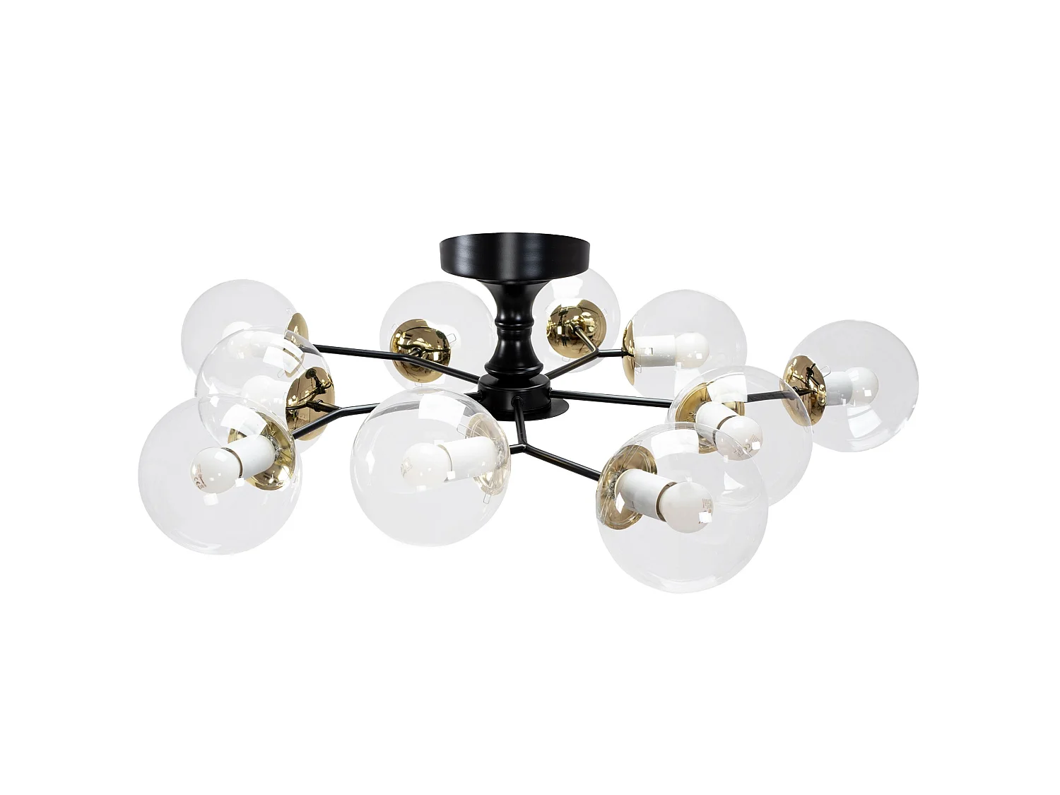 Lampada Da Soffitto Toolight App1136-10C Black Gold