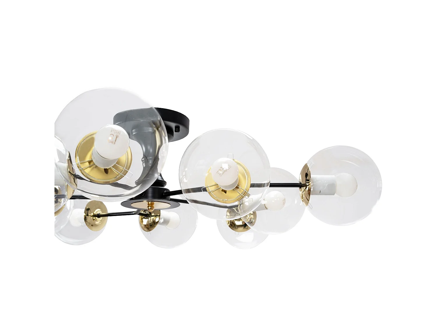 Lampada Da Soffitto Toolight App1136-10C Black Gold