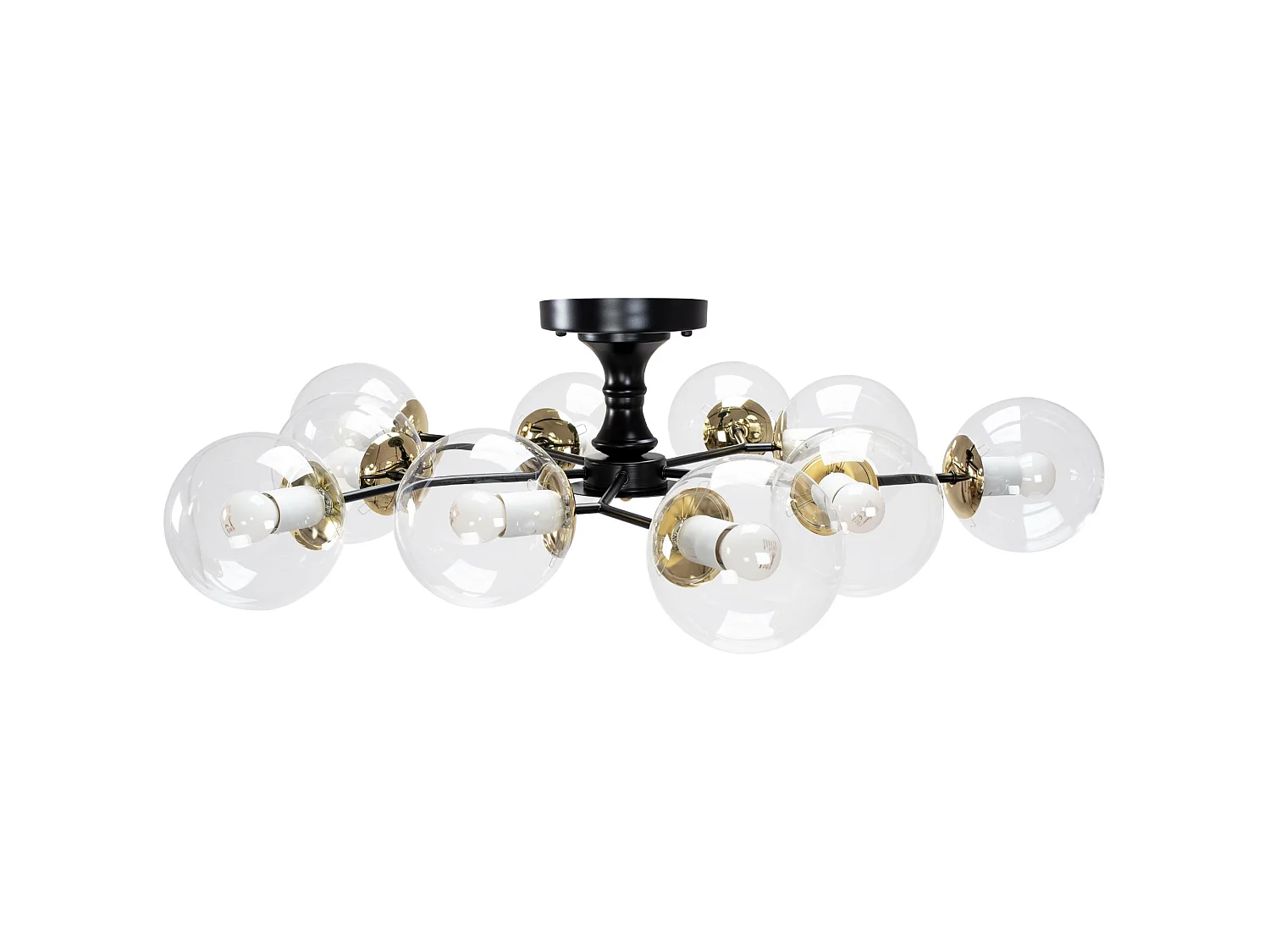 Lampada Da Soffitto Toolight App1136-10C Black Gold
