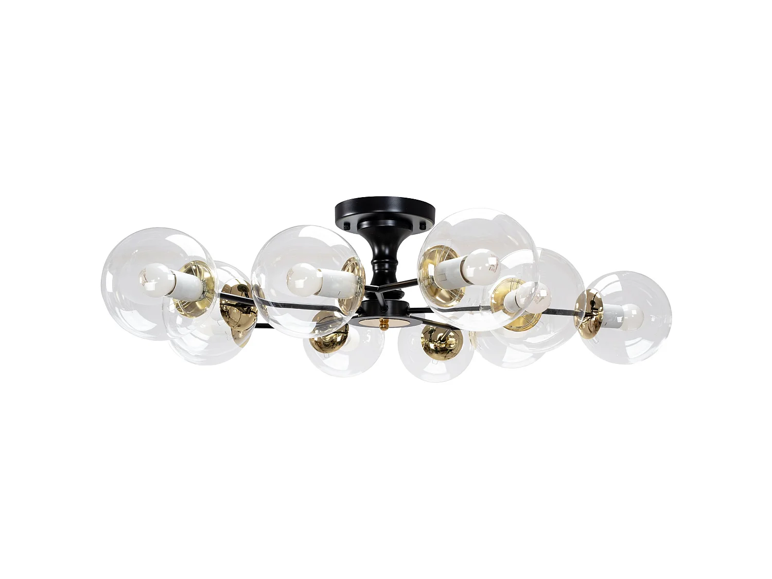 Lampada Da Soffitto Toolight App1136-10C Black Gold