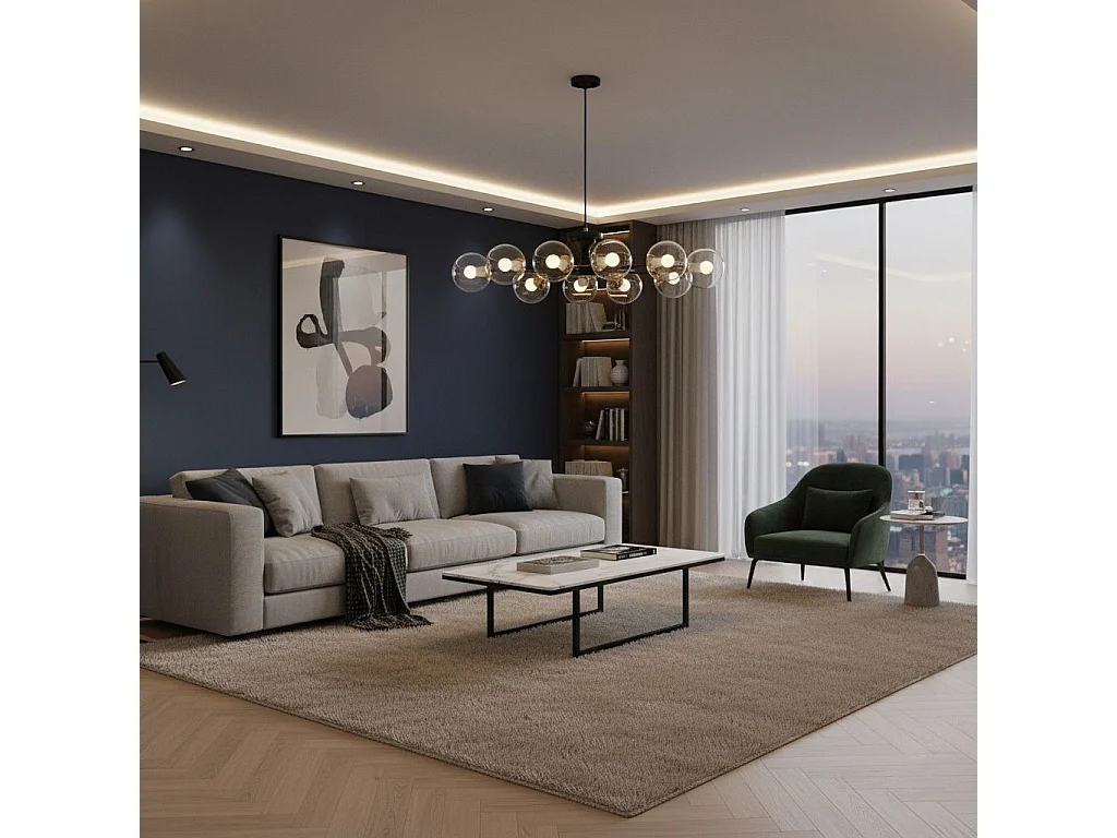 Lampada Da Soffitto Toolight App1136-10C Black Gold