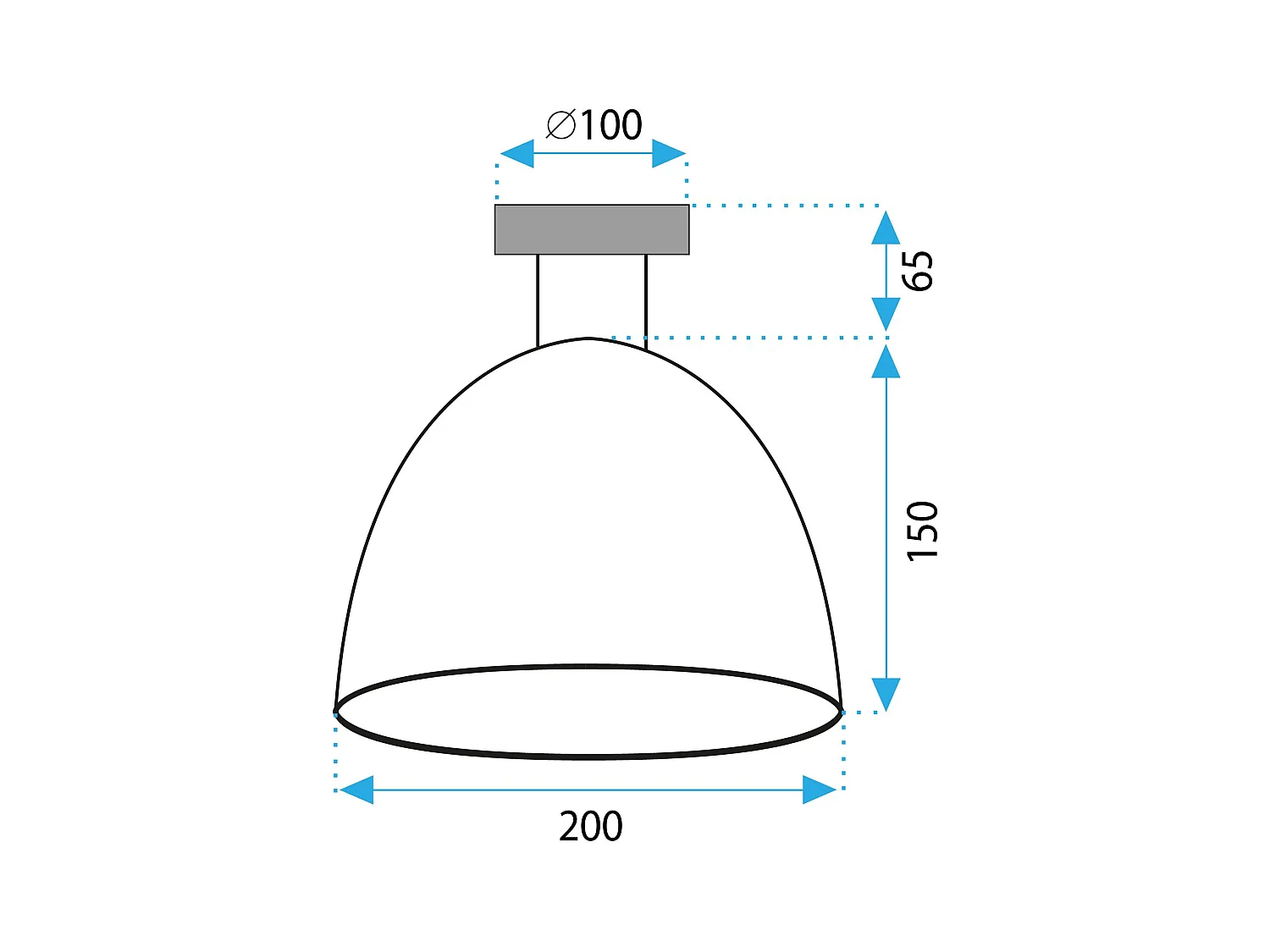 Lampe Toolight App1303-1C Black