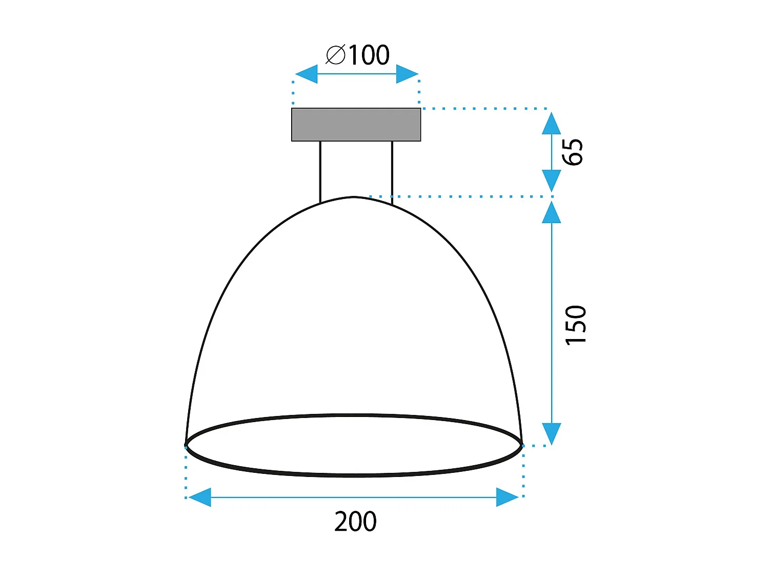Lampe Toolight App1303-1C Black