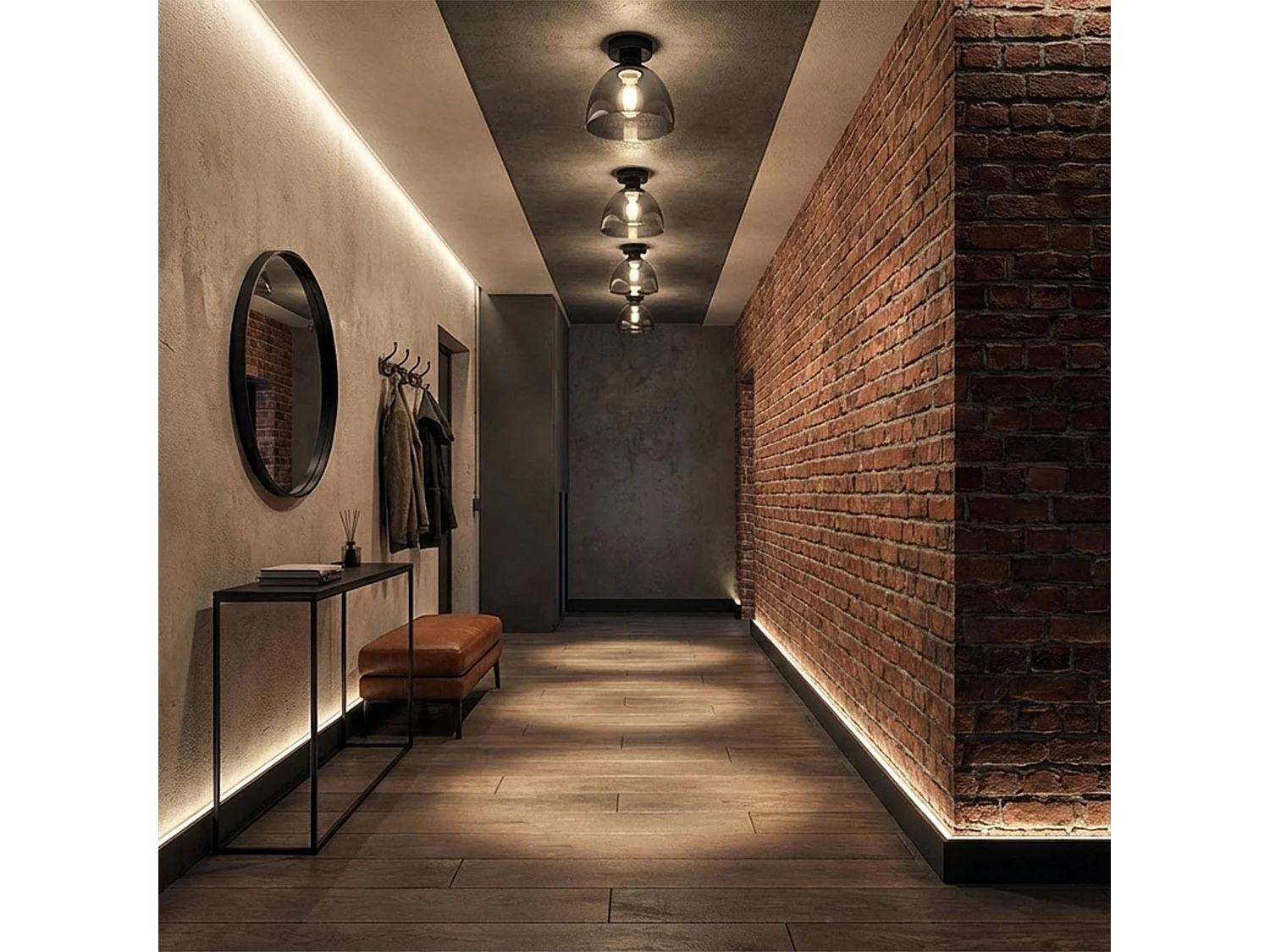 Lampada Da Soffitto Toolight App1303-1C Black