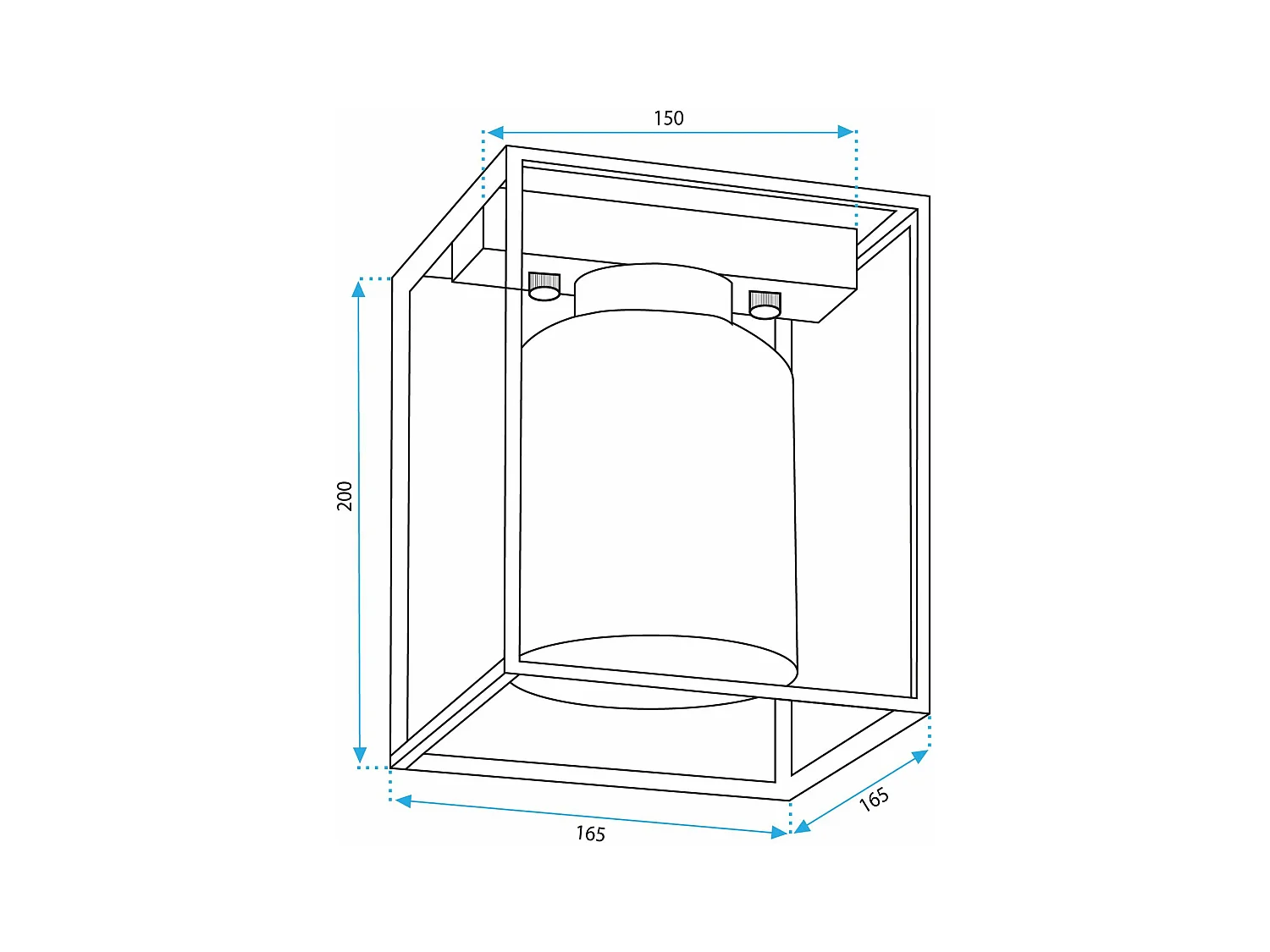 Lampe Toolight App1264-1C Black