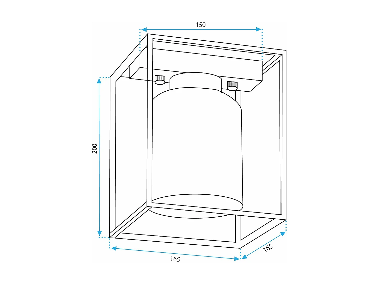 Lampe Toolight App1264-1C Black