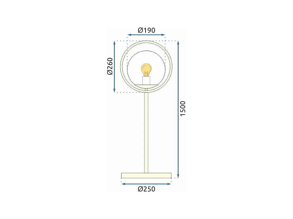 Stehlampe Toolight App927-1F Gold