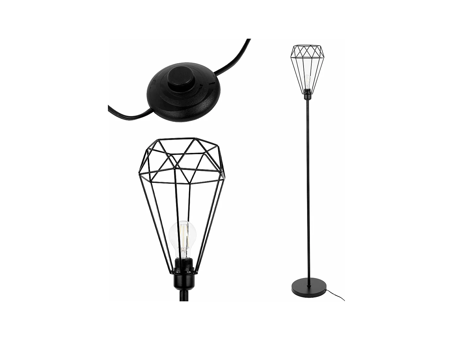 Lampe Autoportante Toolight App537-1F Reno Black