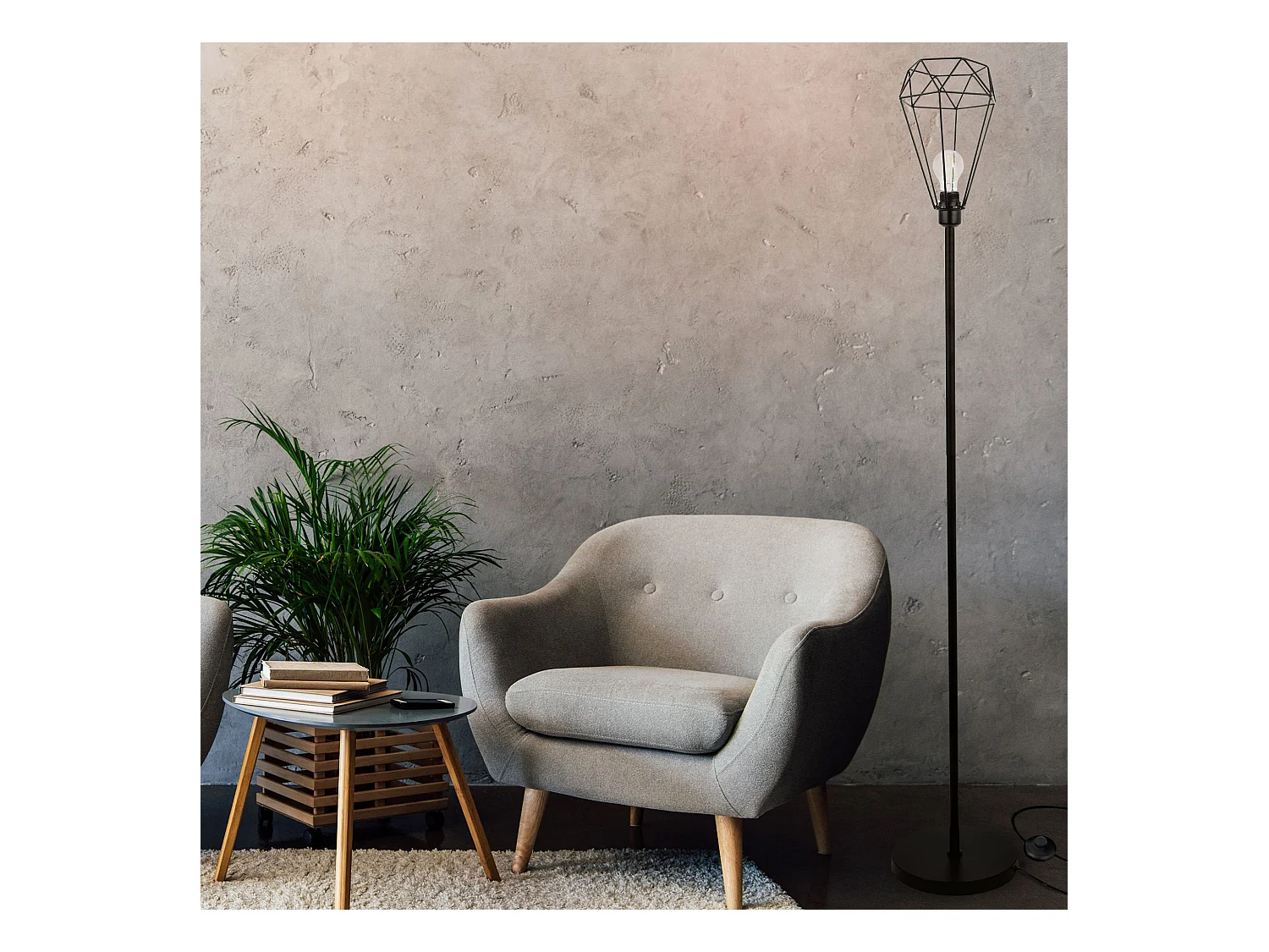 Lampe Autoportante Toolight App537-1F Reno Black