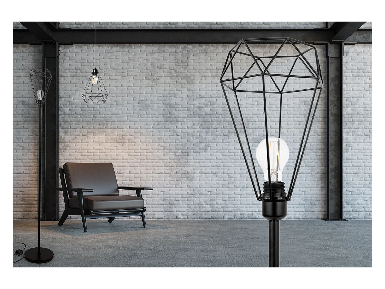 Lampe Autoportante Toolight App537-1F Reno Black