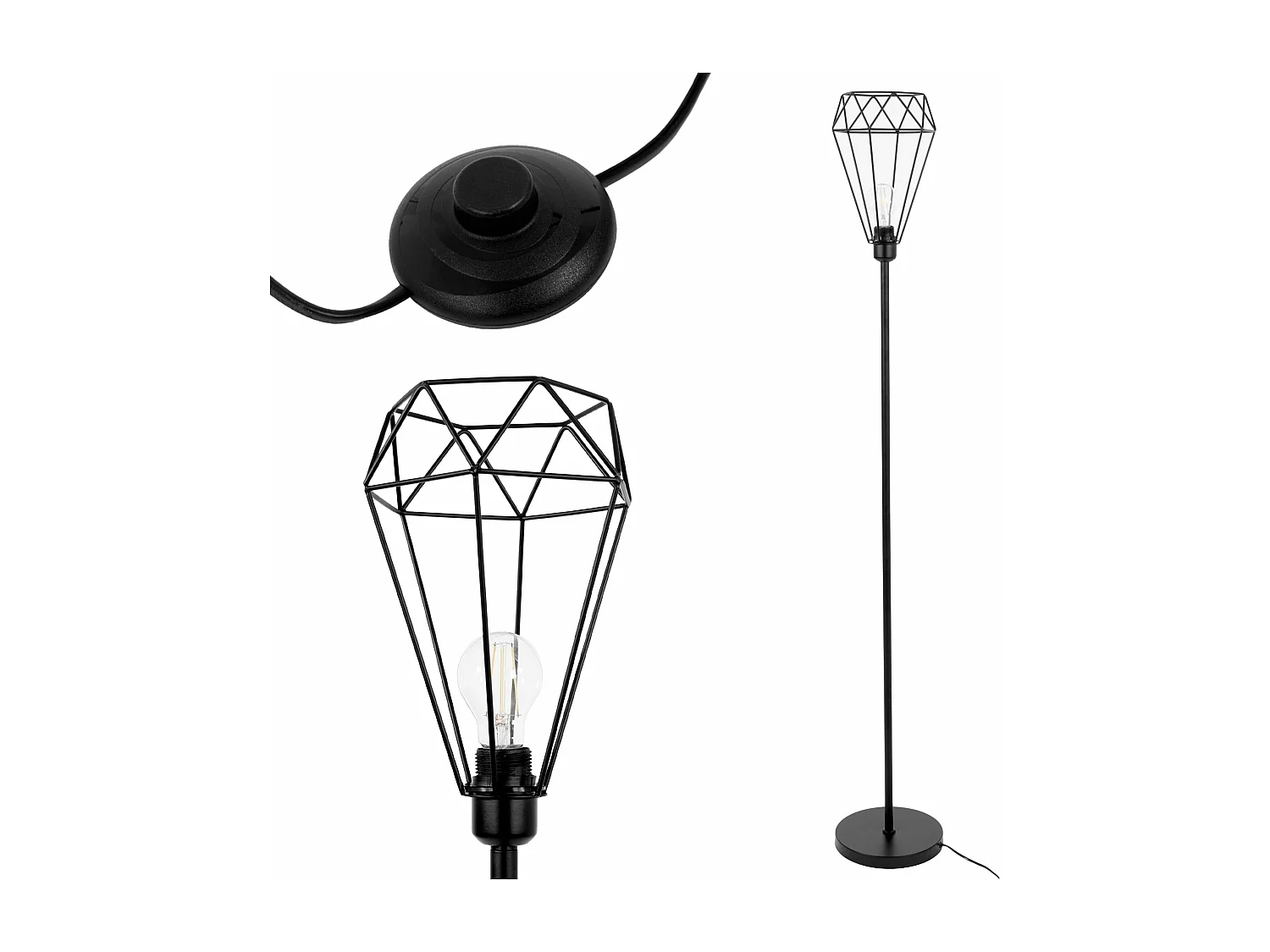 Lampe Autoportante Toolight App537-1F Reno Black