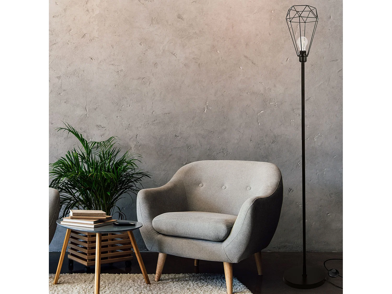 Lampe Autoportante Toolight App537-1F Reno Black