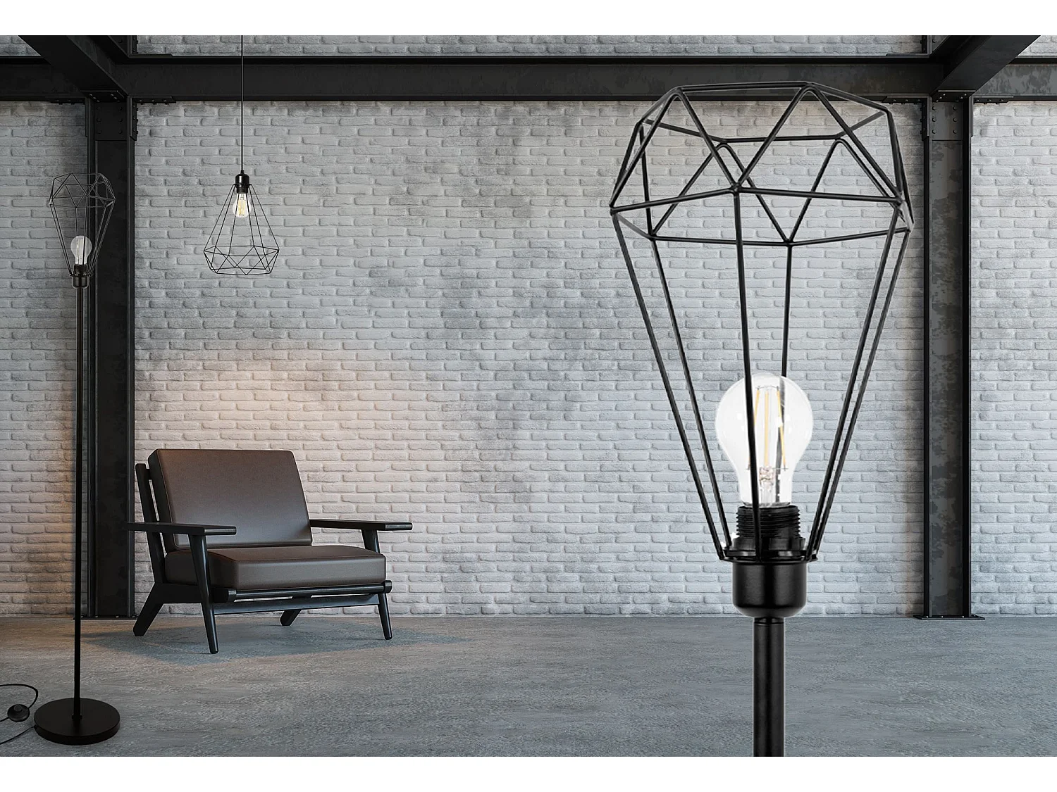 Lampe Autoportante Toolight App537-1F Reno Black