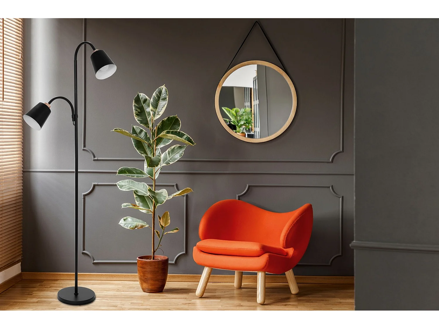 Lampe Autoportante Toolight App924-2F Black