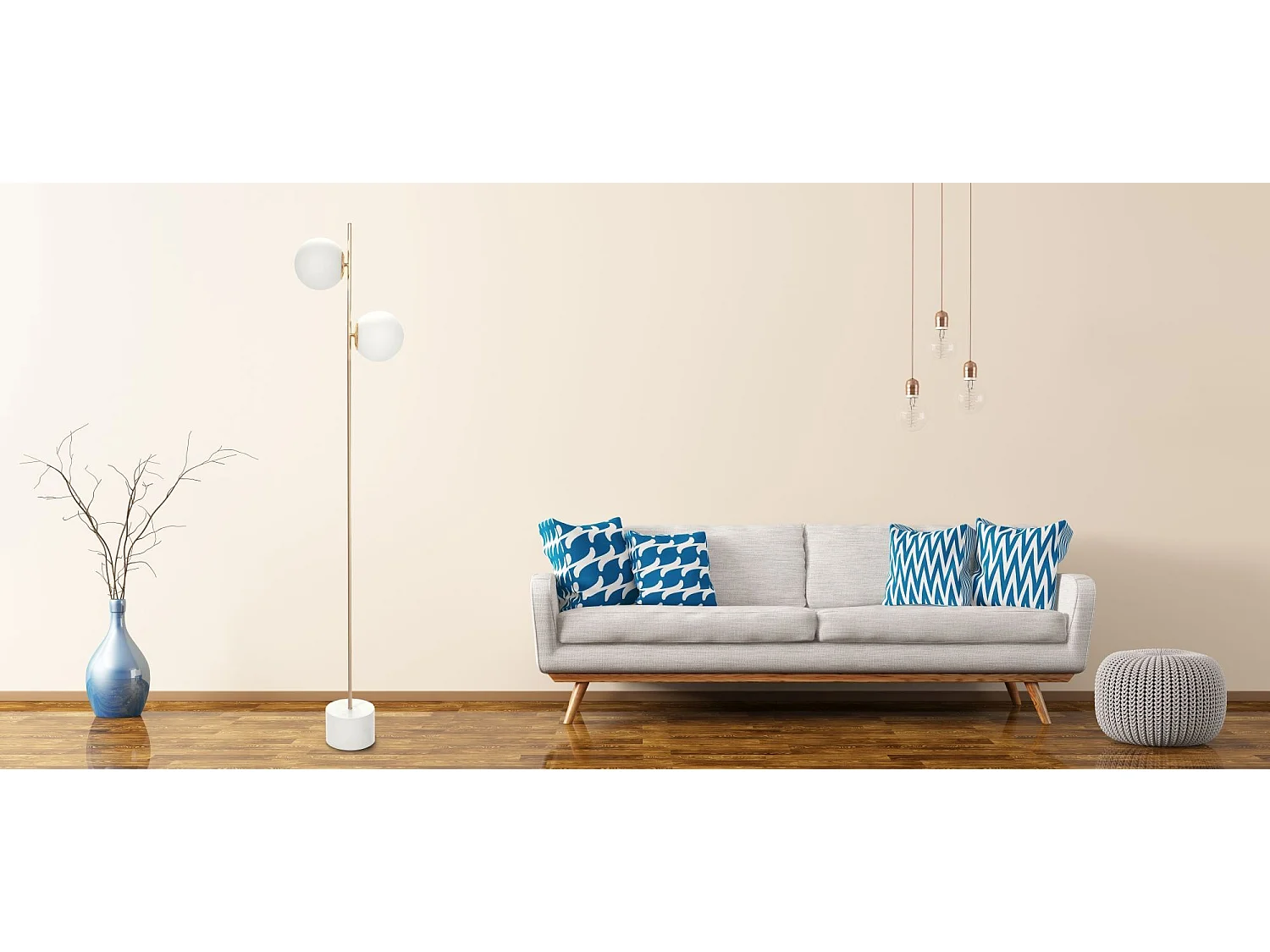 Staande Lamp Toolight App916-2F Gold