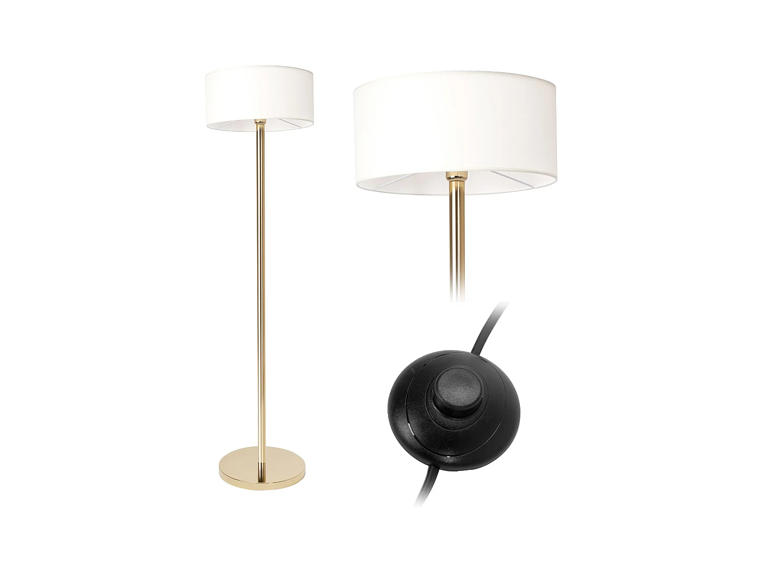 Lampada Da Terra Toolight App966-3F Gold