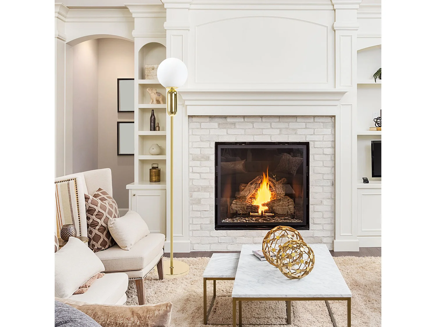 Staande Lamp Toolight App928-1F Gold