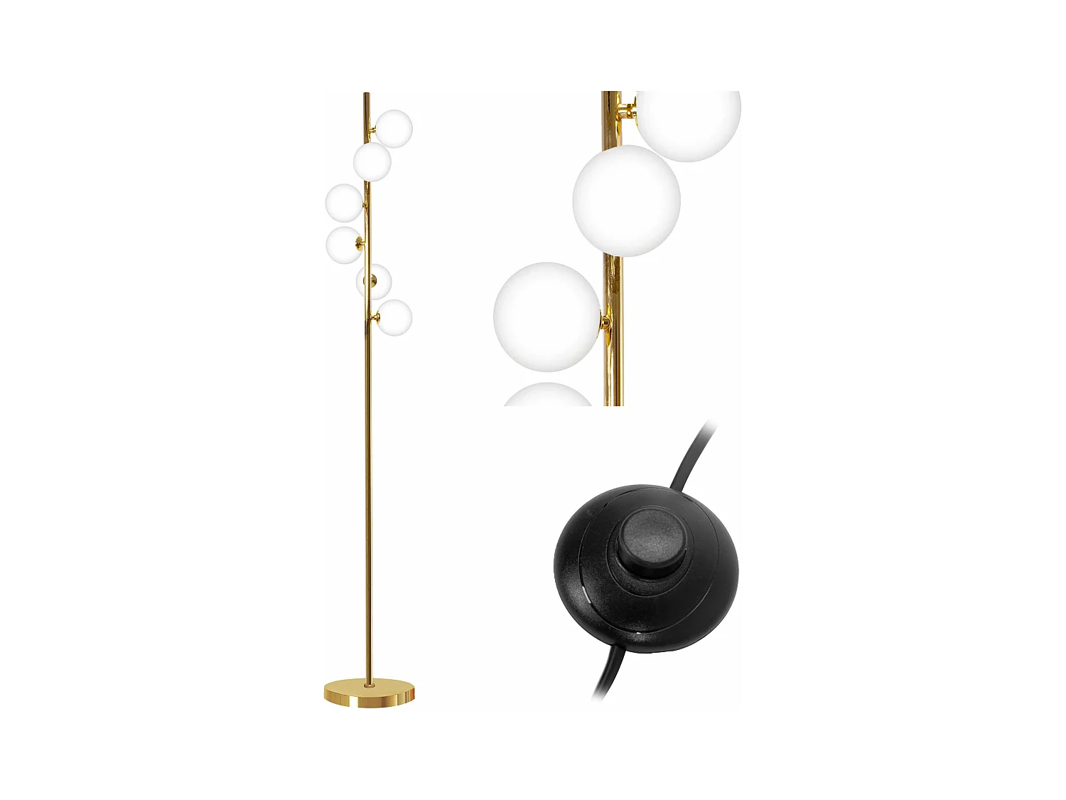 Lampe Autoportante Toolight App917-6F Black