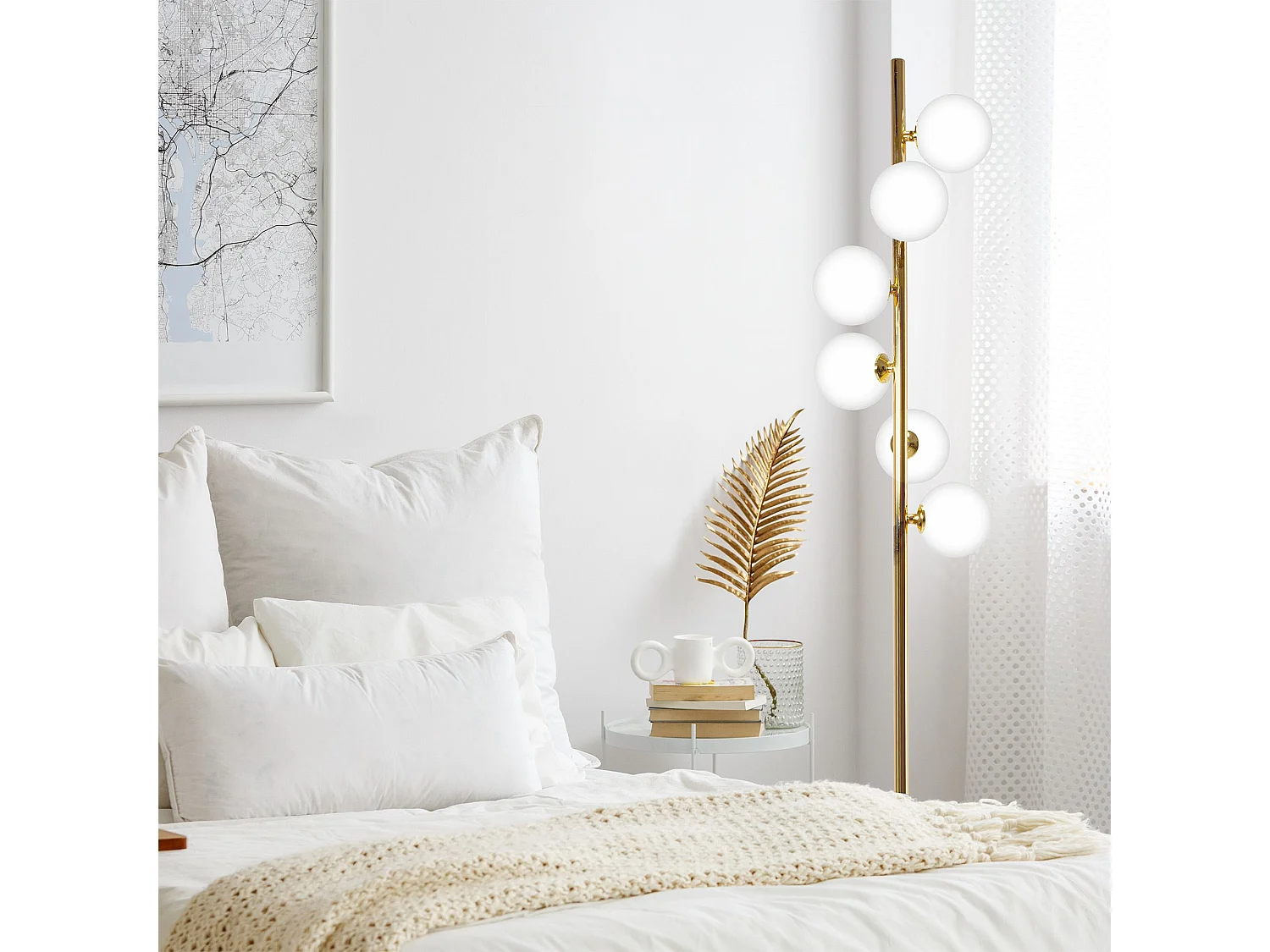 Lâmpada De Chão Toolight App917-6F Black