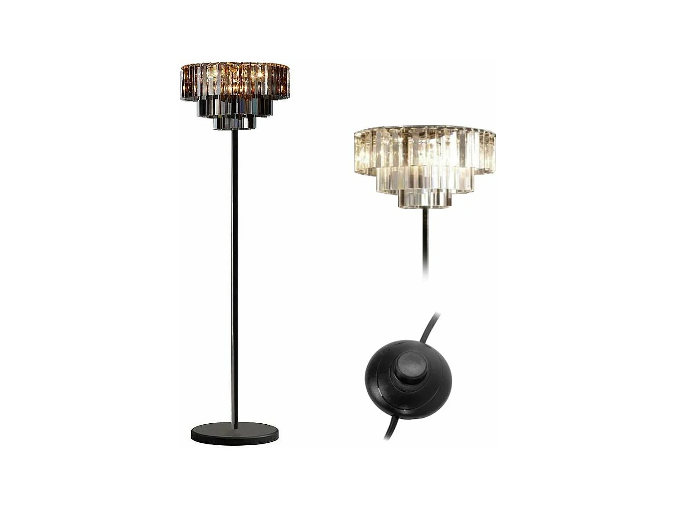 Lampada Da Terra Toolight App925-3F Black