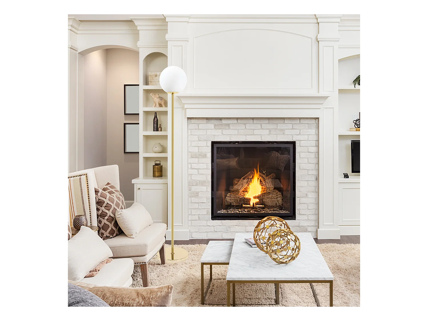 Staande Lamp Toolight App926-1F Gold