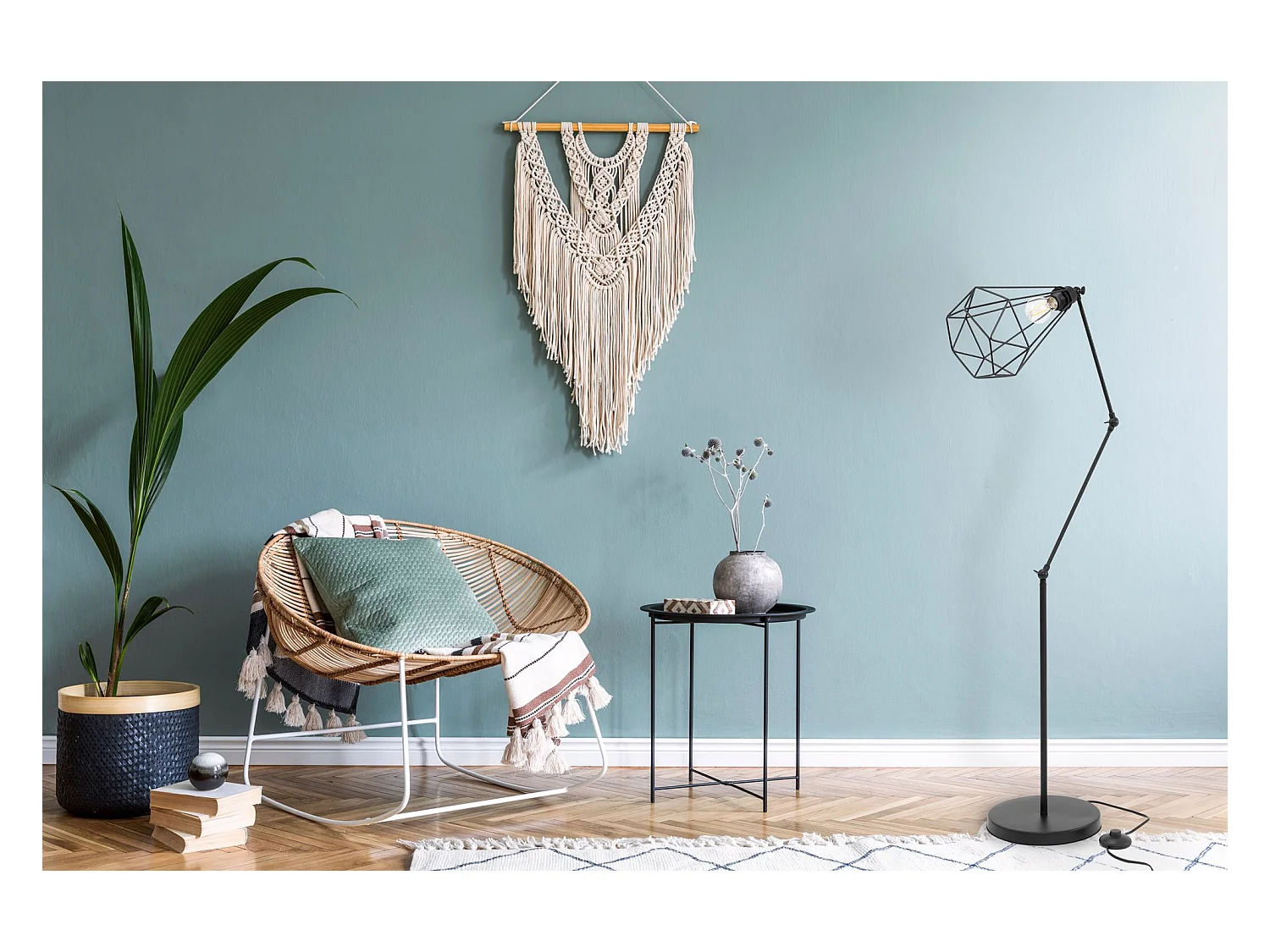 Lámpara De Pie Toolight App540-1F Reno Black