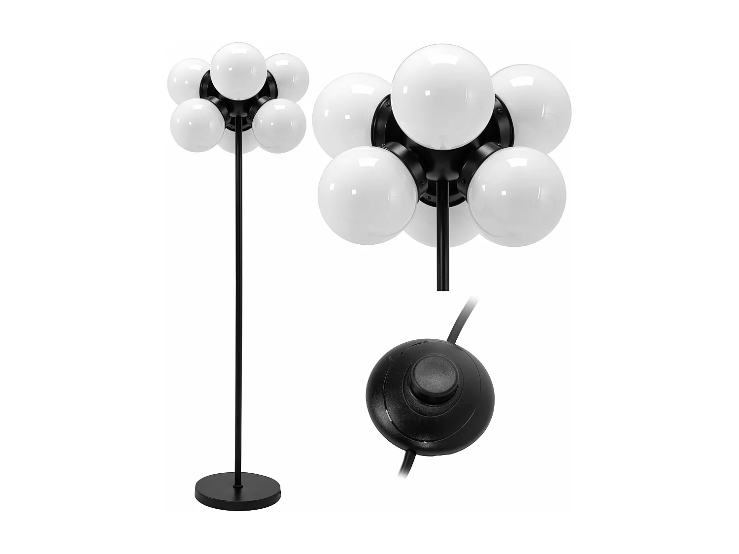 Lampe Autoportante Toolight App905-6F Black