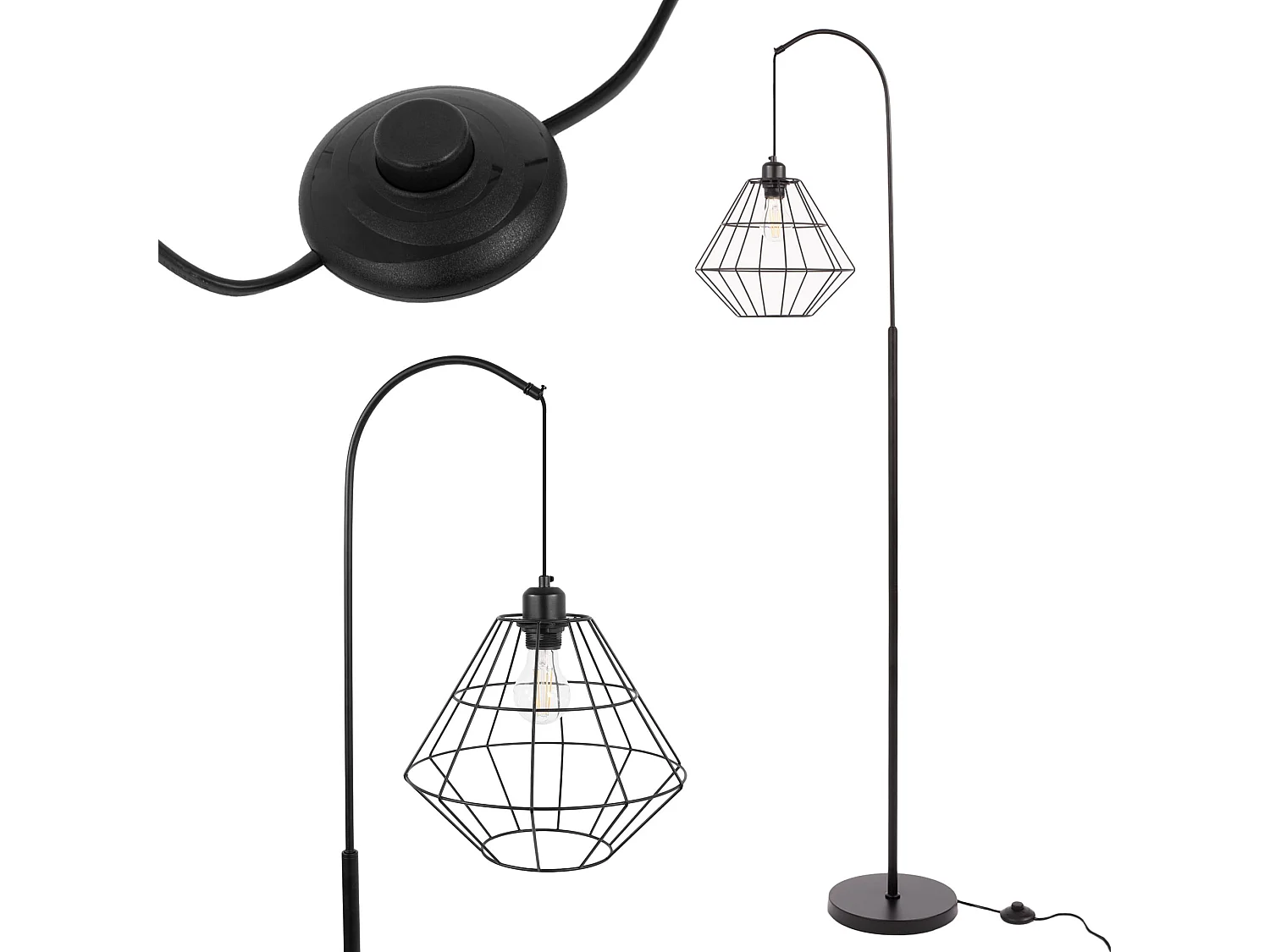 Lampe Autoportante Toolight App538-1F Black