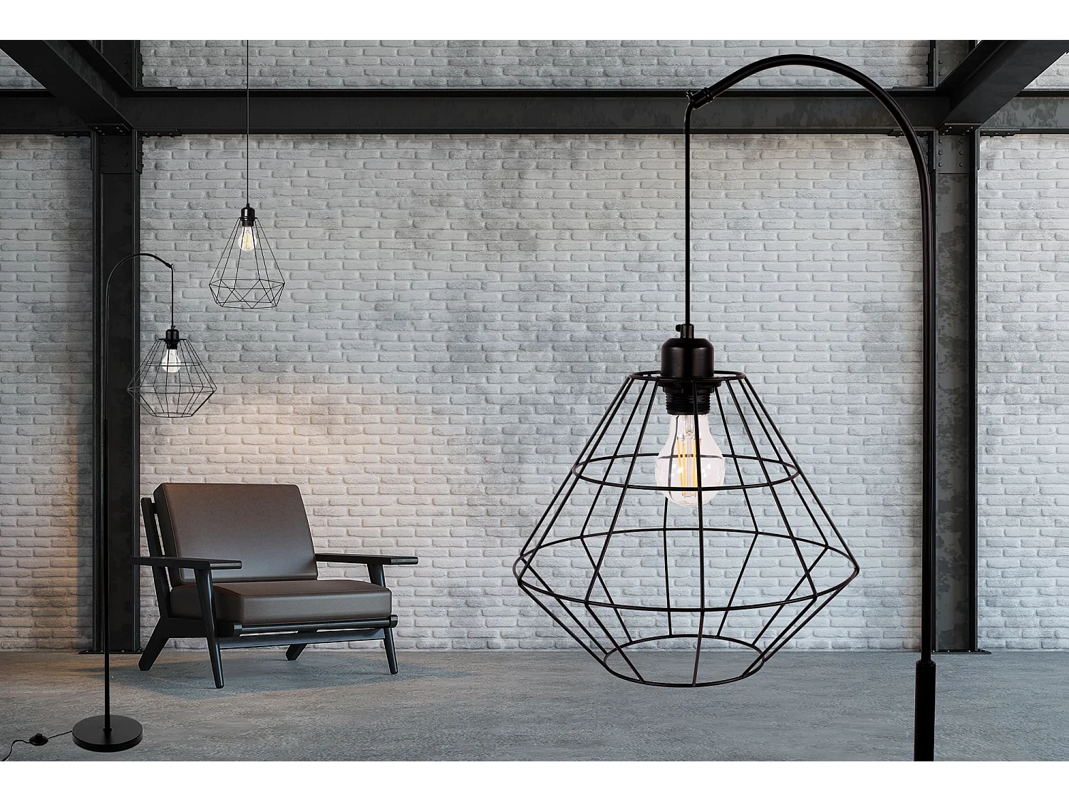 Lampe Autoportante Toolight App538-1F Black