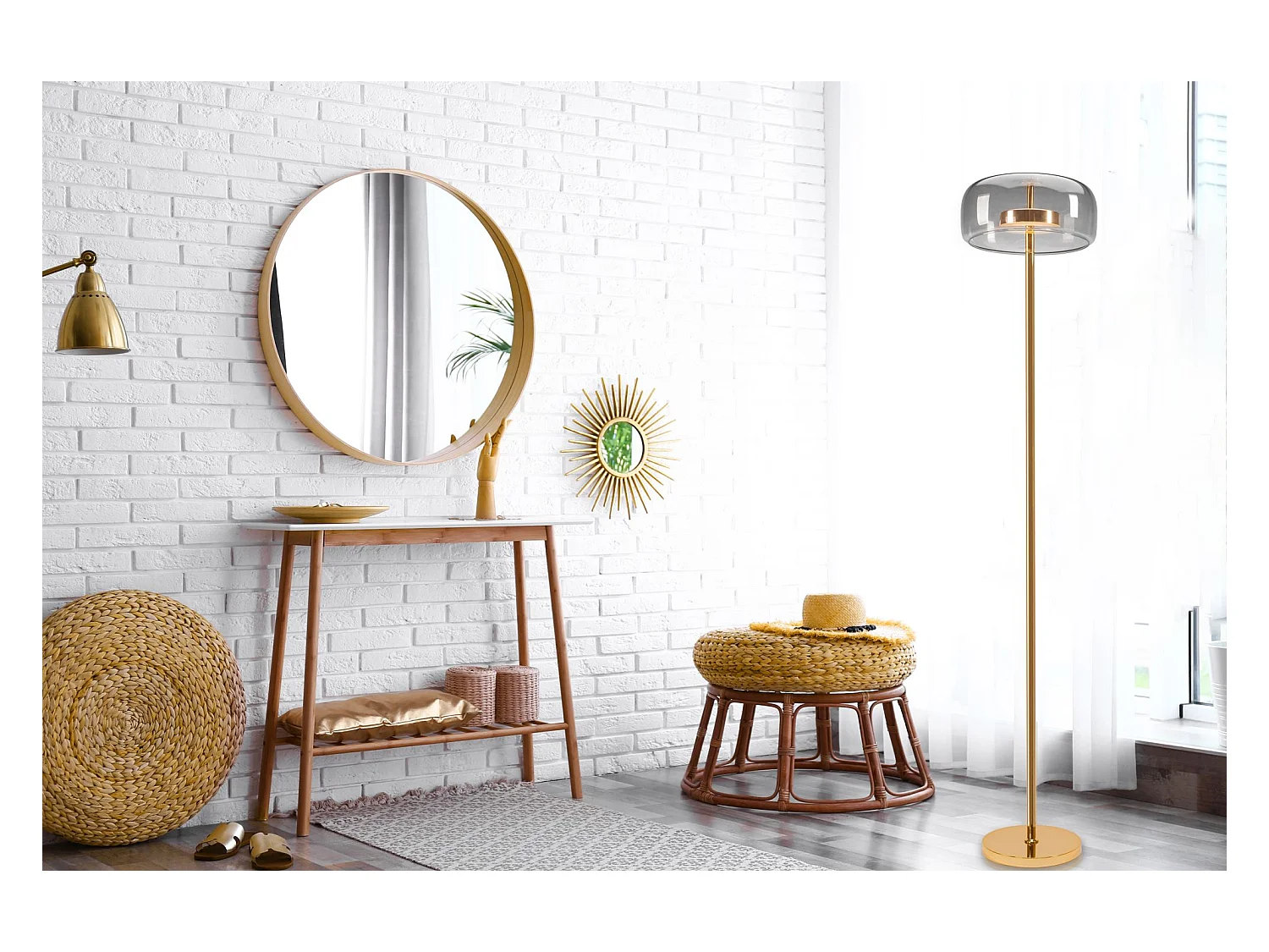 Lámpara De Pie Toolight App749-1F Grey