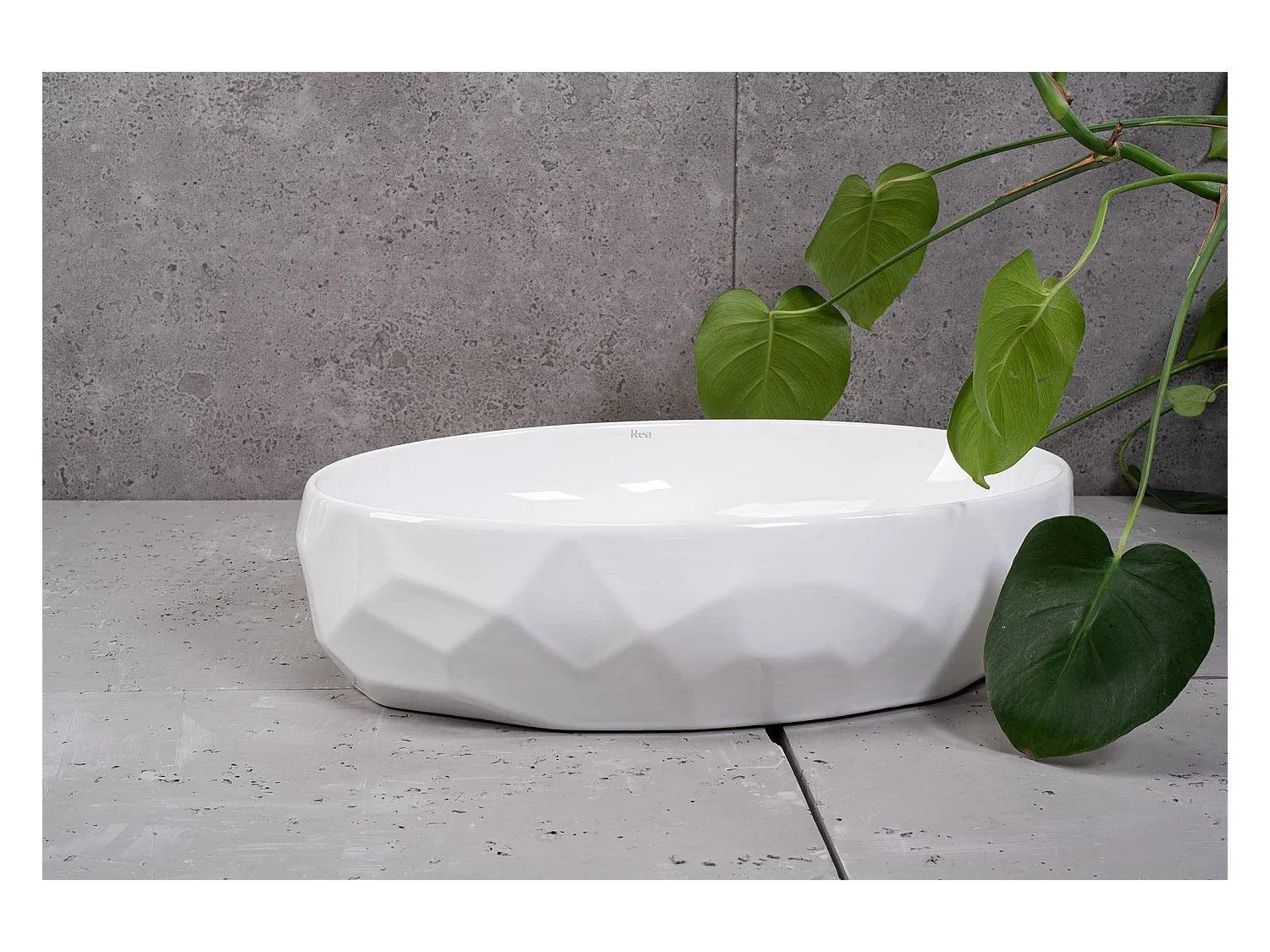 Vasque À Poser Rea Maya White