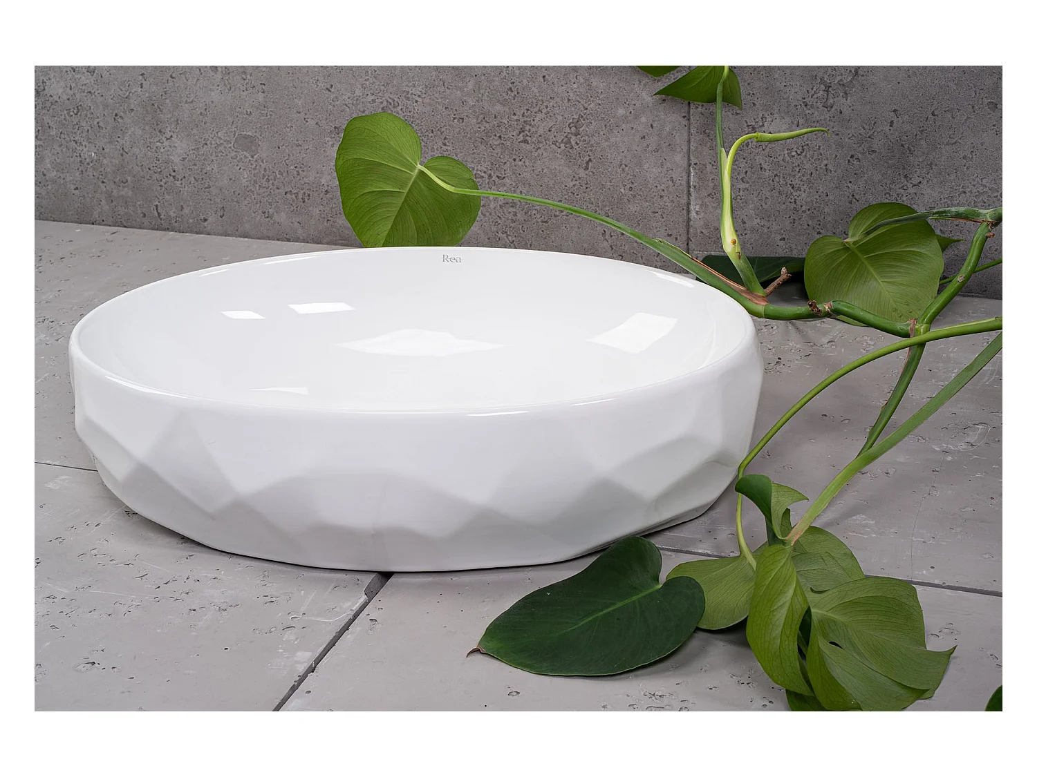 Vasque À Poser Rea Maya White