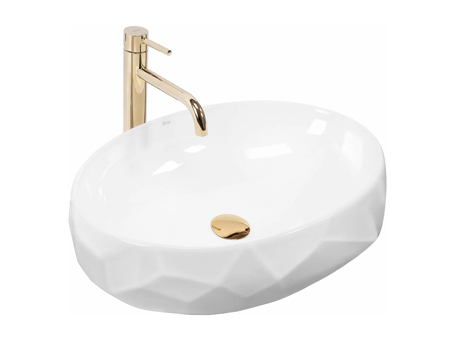 Aufsatzwaschbecken Rea Maya White