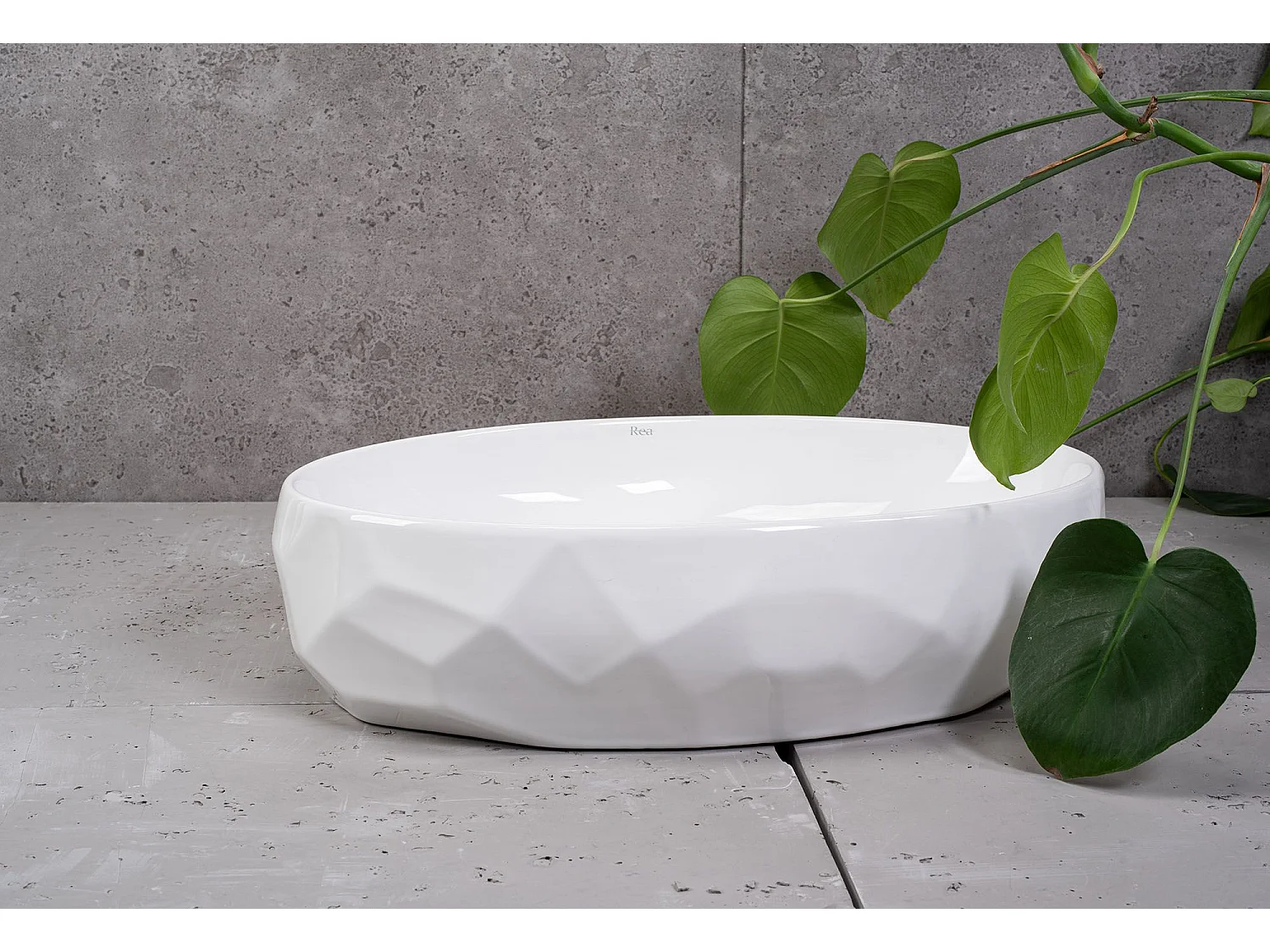 Aufsatzwaschbecken Rea Maya White